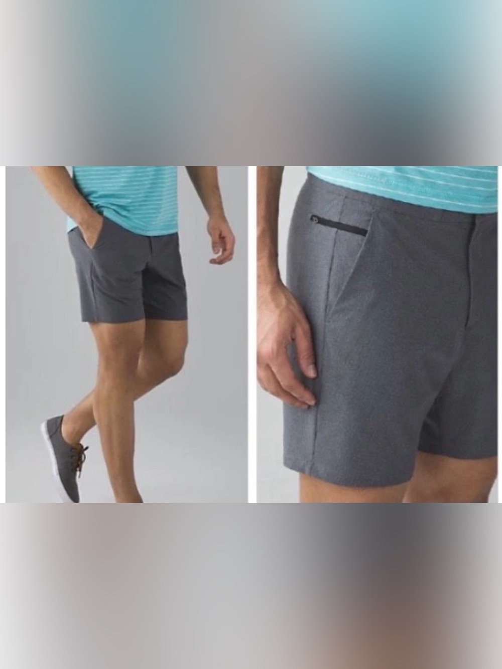 Lululemon Men's 3rd Street Short - Gray - Size 36